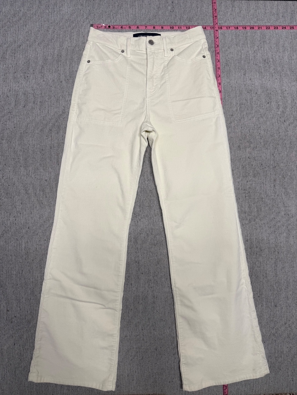 Veronica Beard Crosbie Wide Leg High Rise Corduroy Jeans 27